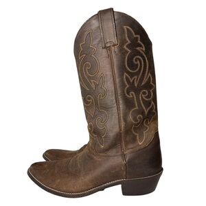 Men's Justin 2253 Buck Bay Apache Western Cowboy Boots Sz 9 B